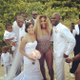 Serena Williams (C) with the wedding party she crashed in Miami May 31, 2014.
Serena Williams/Instagram